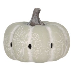 Clayre & Eef Decorazione Zucca Ø 23x18 cm Verde Pietra