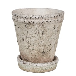Clayre & Eef Planter Ø 13x14 cm Beige Stone