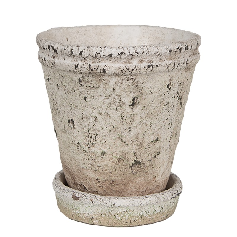 Clayre & Eef Planter Ø 13x14 cm Beige Stone