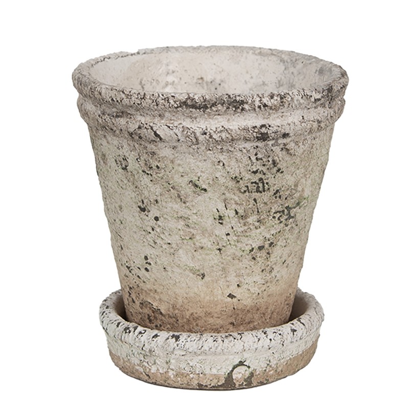 Clayre & Eef Planter Ø 11x12 cm Beige Stone