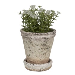 Clayre & Eef Planter Ø 11x12 cm Beige Stone