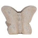 Clayre & Eef Fioriera Farfalla  24x10x19 cm Beige Pietra
