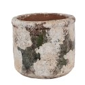 Clayre & Eef Planter Ø 17x15 cm Beige Green Terracotta