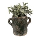 Clayre & Eef Bloempot 21x14x16 cm Groen Terracotta