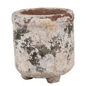 Clayre & Eef Pot de fleurs Ø  9x10 cm Beige Terre cuite