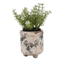 Clayre & Eef Pot de fleurs Ø  9x10 cm Beige Terre cuite