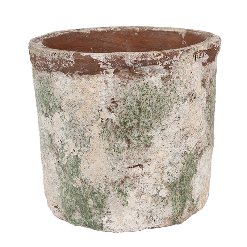 Clayre & Eef Planter Ø 18x16 cm Beige Terracotta