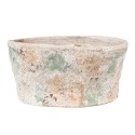 Clayre & Eef Planter 22x13x11 cm Beige Green Terracotta