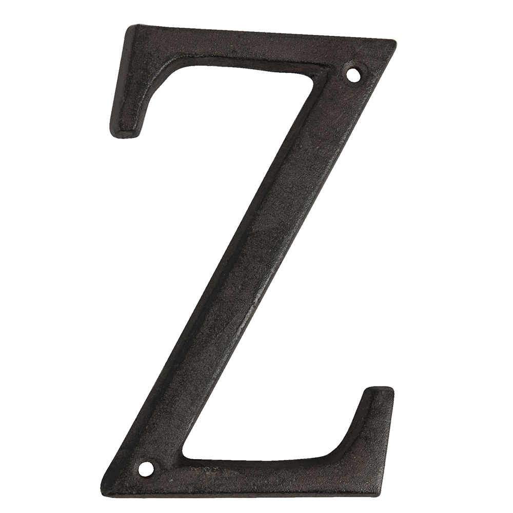 Clayre&Eef IJzeren Letter Z 13 cm Bruin IJzer afbeelding