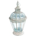Clayre & Eef Lantaarn Ø 29x55 cm Wit IJzer