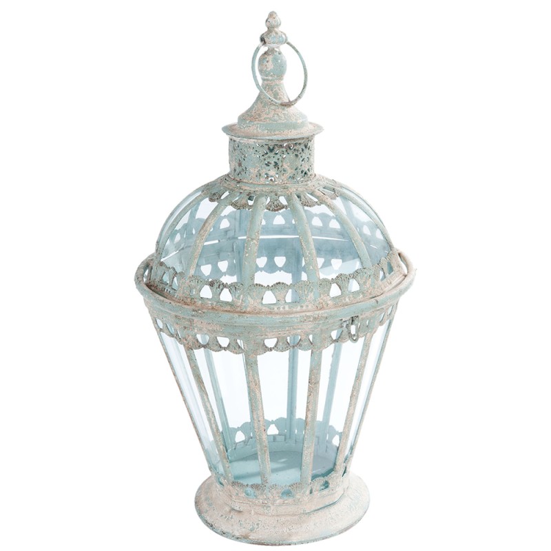Clayre & Eef Lantern Ø 29x55 cm White Iron