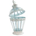 Clayre & Eef Lantaarn Ø 29x55 cm Wit IJzer