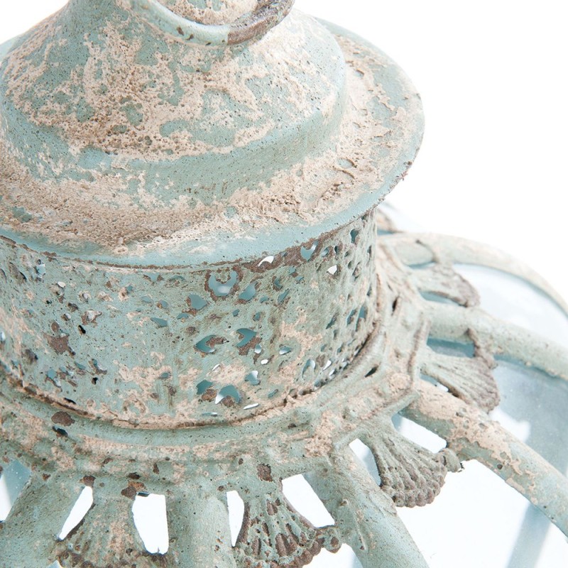 Clayre & Eef Lantern Ø 29x55 cm White Iron