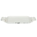 Clayre & Eef Décoration plateau 16x8x1 cm Blanc Fer Rectangle