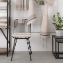 Clayre & Eef Dining Chair 42x55x83 cm Black Iron