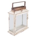 Clayre & Eef Laterne 25x12x30 cm Beige Eisen Rechteck