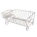 Clayre & Eef Scolapiatti 42x29x17 cm Bianco Ferro Rettangolo
