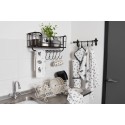 Clayre & Eef Drying Rack 42x29x17 cm White Iron Rectangle