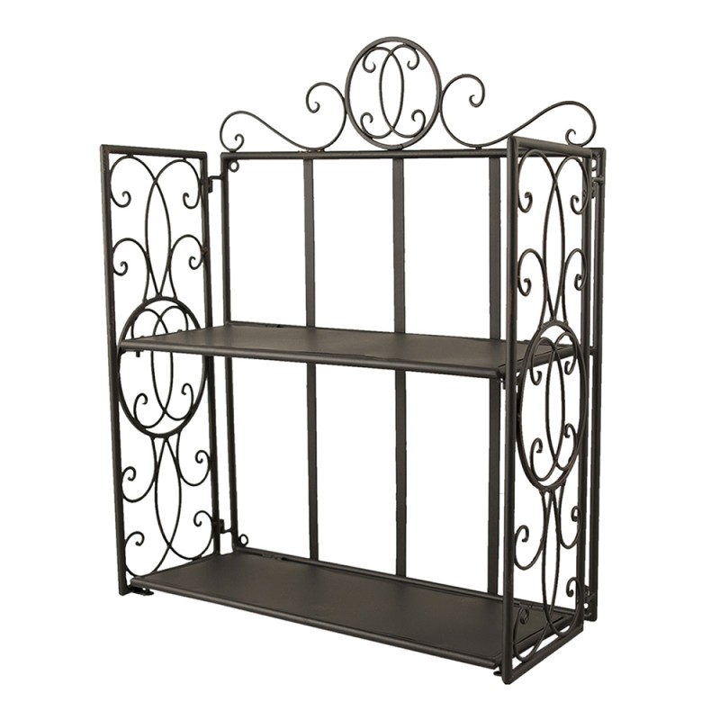 Clayre & Eef Wandrek  41x18x53 cm Zwart Ijzer Rechthoek