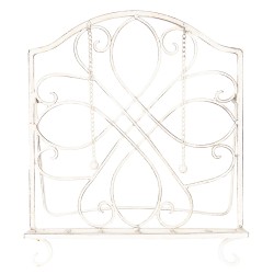 Clayre & Eef Kookboekstandaard  31x23x34 cm Wit Ijzer Rechthoek