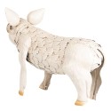 Clayre & Eef Decoration Pig 44x18x30 cm Pink Iron Pig