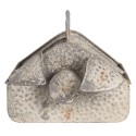 Clayre & Eef Boîte de compartiments 4 compartiments 45x24x20 cm Gris Fer Rectangle Cochon