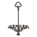 Clayre & Eef Food bowl dog 3x500 ml Brown Iron Round