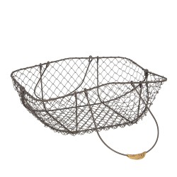 Clayre & Eef Mand  Bruin Ijzer Hout Rechthoek