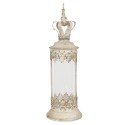 Clayre & Eef Lantaarn Ø 17x55 cm Beige IJzer