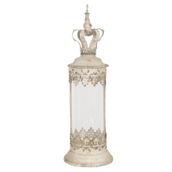 Clayre & Eef Lantaarn Ø 17x55 cm Beige IJzer