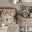 Clayre & Eef Porte-bougie Couronne Ø 14x15 cm Beige Fer