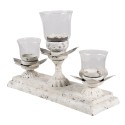 Clayre & Eef Kandelaar  36x12x25 cm Grijs Ijzer