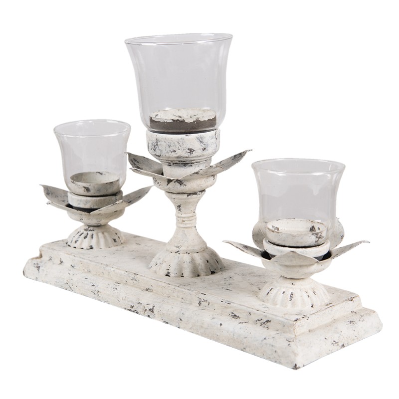 Clayre & Eef Candelabro 36x12x25 cm Grigio Ferro