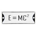 Clayre & Eef Textschild 39x15 cm Weiß Schwarz Metall Rechteck