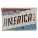Clayre & Eef Text Sign 30x20 cm White Iron Rectangle