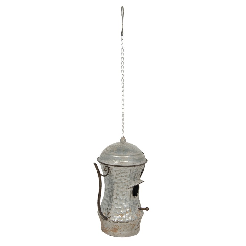 Clayre & Eef Birdhouse 32x19x35 cm Grey Metal