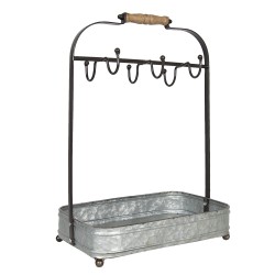 Clayre & Eef Porte-tasses 32x20x44 cm Gris Fer