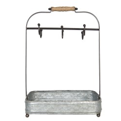 Clayre & Eef Portatasse 32x20x44 cm Grigio Ferro