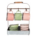 Clayre & Eef Mokkenrek  32x20x44 cm Grijs Ijzer