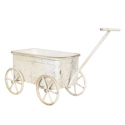 Clayre & Eef Planthouder  29x16x16 cm Wit Ijzer Rechthoek