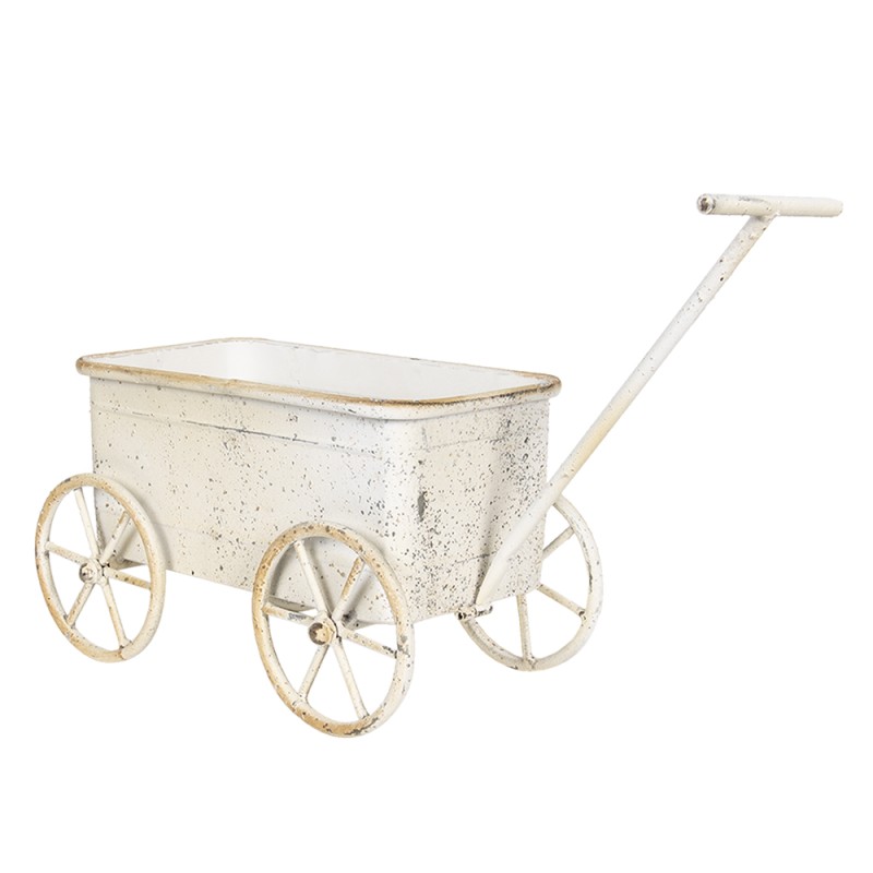 Clayre & Eef Planthouder  29x16x16 cm Wit Ijzer Rechthoek