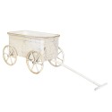 Clayre & Eef Supporto per piante 29x16x16 cm Bianco Ferro Rettangolo