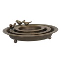 Clayre & Eef Bird Feeder Tray Brown Iron