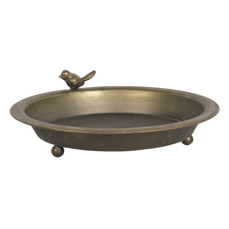 Clayre & Eef Bird Feeder Tray Brown Iron