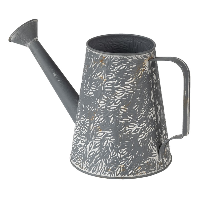Clayre & Eef Decorative Watering Can 14x14x17 cm Grey Metal