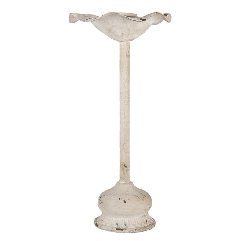 Clayre & Eef Candelabro Ø 22x48 cm Bianco Ferro