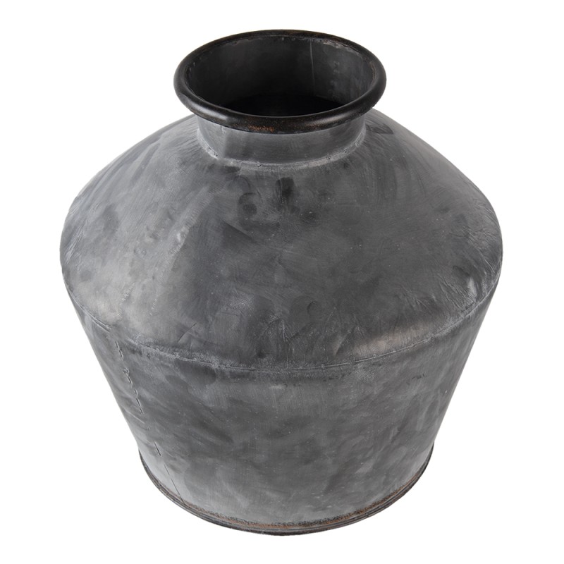 Clayre & Eef Vaso  Ø 39x38 cm Grigio Metallo Rotondo