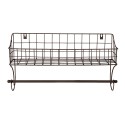 Clayre & Eef Portasciugamani 44x12x25 cm Marrone Ferro