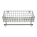 Clayre & Eef Portasciugamani 44x12x25 cm Marrone Ferro