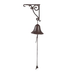 Clayre & Eef Sonnette ancienne 14x11x18 cm Marron Fer Rond